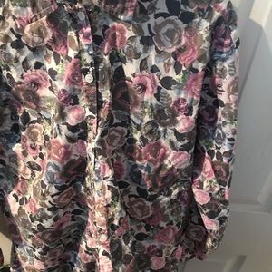 H&M floral button down